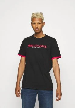 YOURTURN Unisex T-shirt Con Stampa - Black