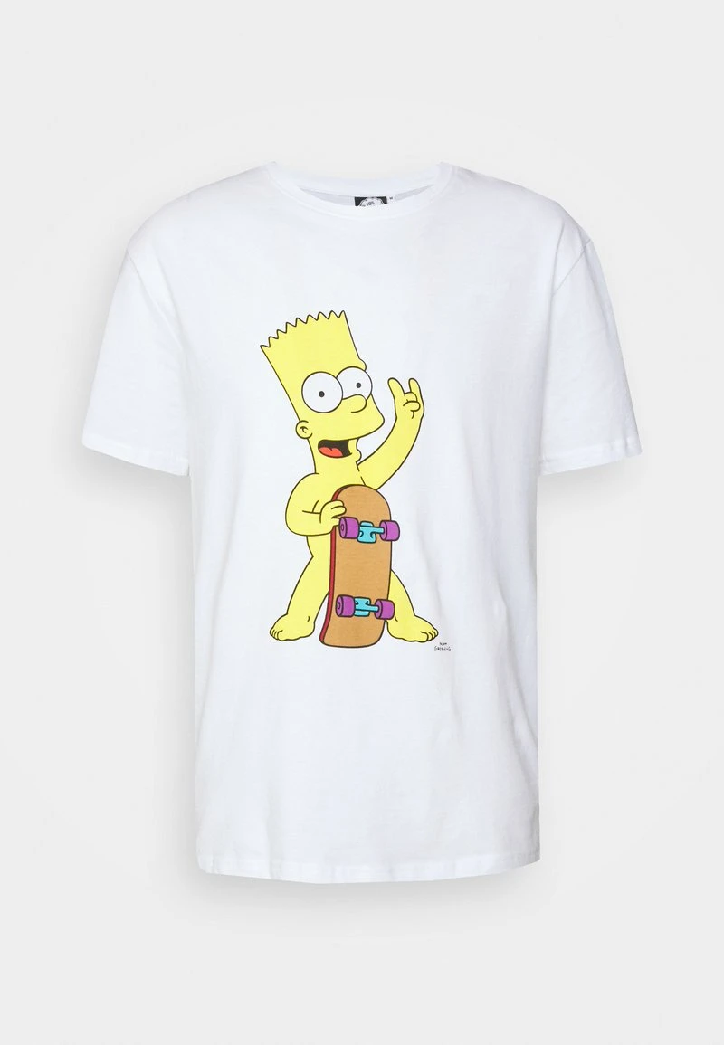 YOURTURN BART SKATE UNISEX TEE - T-shirt Con Stampa - White 7 YOURTURN BART SKATE UNISEX TEE - T-shirt Con Stampa - White - immagine 5