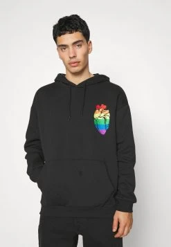 YOURTURN RAINBOW HEART HOODIE PRIDE UNISEX - Felpa Con Cappuccio - Black -Sconto YOURTURN in Italia 14f6135545d642219636f1cb2d46e3e5