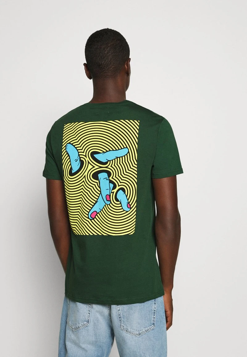 YOURTURN T-shirt Con Stampa - Dark Green, Unisex 5 YOURTURN T-shirt Con Stampa - Dark Green, Unisex - immagine 3