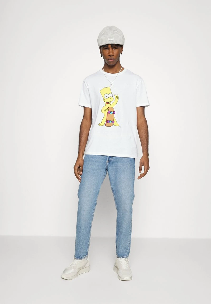 YOURTURN BART SKATE UNISEX TEE - T-shirt Con Stampa - White 4 YOURTURN BART SKATE UNISEX TEE - T-shirt Con Stampa - White - immagine 2