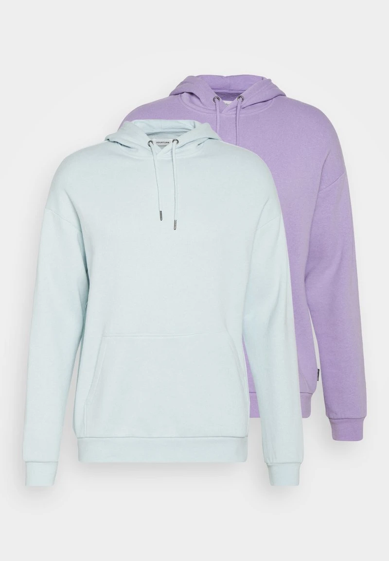 YOURTURN UNISEX 2 PACK - Felpa Con Cappuccio - Lilac/light Blue 3 YOURTURN UNISEX 2 PACK - Felpa Con Cappuccio - Lilac/light Blue
