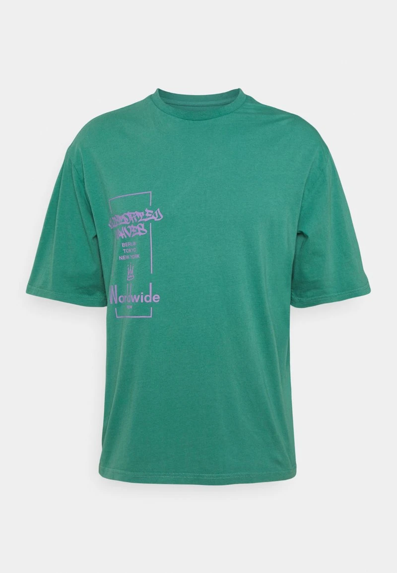 YOURTURN PRINT WASH UNISEX - T-shirt Con Stampa - Green 3 YOURTURN PRINT WASH UNISEX - T-shirt Con Stampa - Green