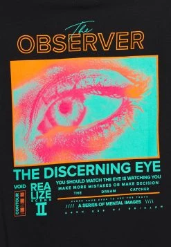 YOURTURN UNISEX OBSERVER - T-shirt Con Stampa - Black -Sconto YOURTURN in Italia 2f10caddf93c4f93970871184d5087d9