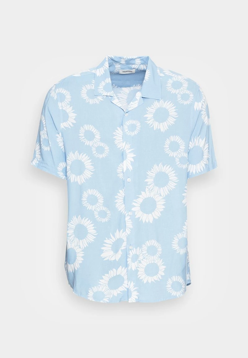 YOURTURN NAÏVE FLOWERS UNISEX - Camicia - Light Blue 6 YOURTURN NAÏVE FLOWERS UNISEX - Camicia - Light Blue - immagine 4