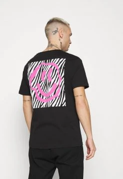 YOURTURN Unisex T-shirt Con Stampa - Black