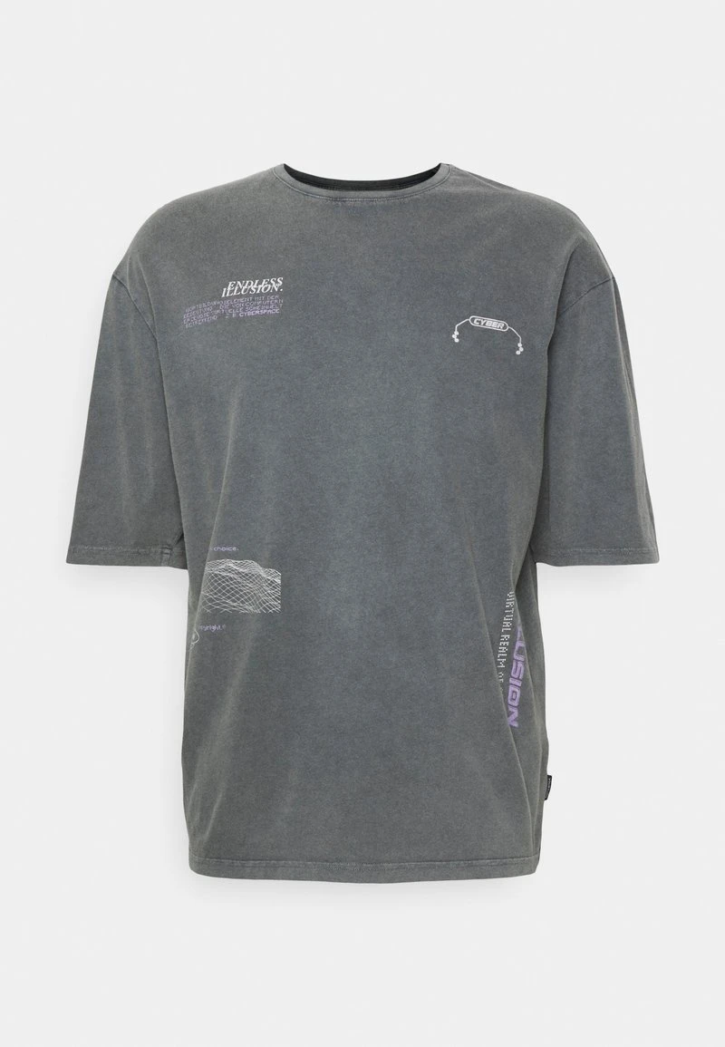 YOURTURN UNISEX - T-shirt Con Stampa - Grey 7 YOURTURN UNISEX - T-shirt Con Stampa - Grey - immagine 5