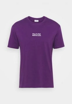 YOURTURN ROSE AND BARBED WIRE UNISEX - T-shirt Con Stampa - Purple