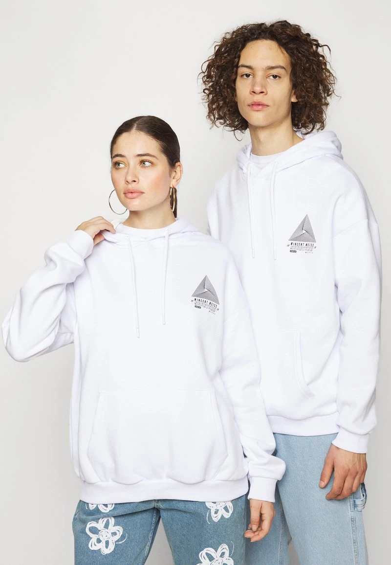 YOURTURN WINCENT WEISS TRIANGLE LOGO UNISEX - Felpa Con Cappuccio - White 5 YOURTURN WINCENT WEISS TRIANGLE LOGO UNISEX - Felpa Con Cappuccio - White - immagine 3