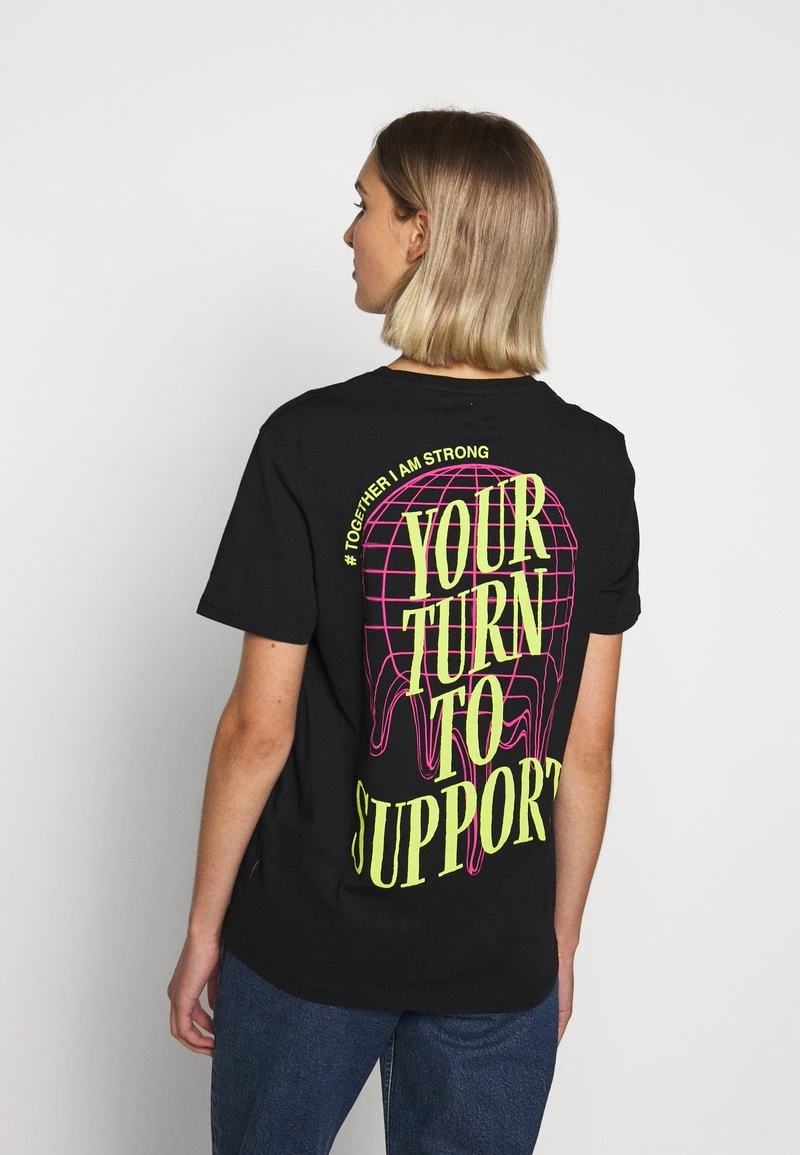 YOURTURN T-shirt Con Stampa - Black, Unisex 10 YOURTURN T-shirt Con Stampa - Black, Unisex - immagine 8