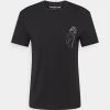 YOURTURN STAR SIGN LOGO UNISEX - T-shirt Con Stampa - Black -Sconto YOURTURN in Italia 79f4367c86cd4898b2cd53ece4b59fd2