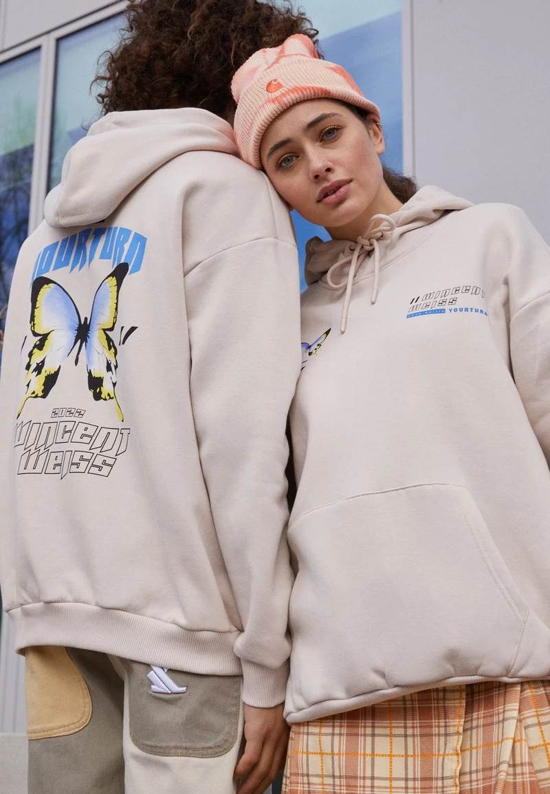 YOURTURN WINCENT WEISS - Felpa Con Cappuccio - Stone, Unisex 6 YOURTURN WINCENT WEISS - Felpa Con Cappuccio - Stone, Unisex - immagine 4