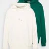 YOURTURN UNISEX 2 PACK - Felpa Con Cappuccio - Off-white/green -Sconto YOURTURN in Italia 88c4925cfb884ab0a7f41afb477aea1a