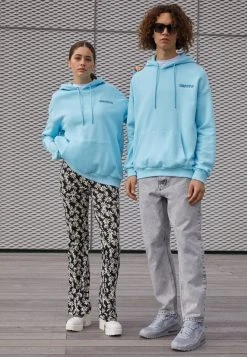 YOURTURN WINCENT WEISS UNISEX - Felpa Con Cappuccio - Light Blue