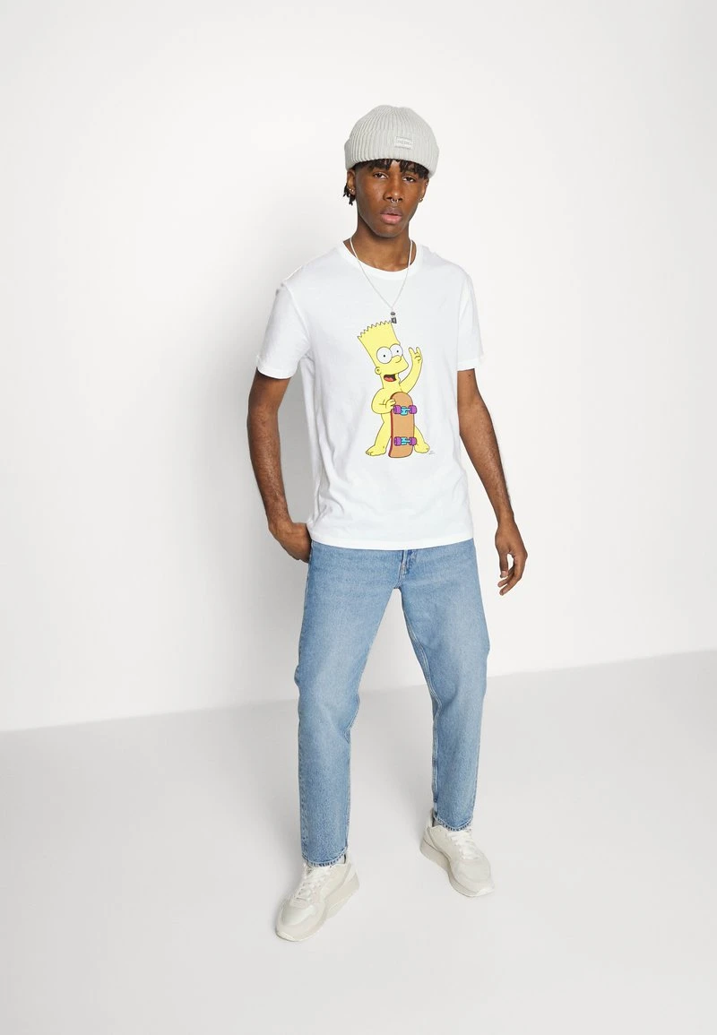 YOURTURN BART SKATE UNISEX TEE - T-shirt Con Stampa - White 6 YOURTURN BART SKATE UNISEX TEE - T-shirt Con Stampa - White - immagine 4