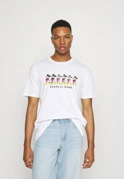 YOURTURN CURRENT MOOD TEE UNISEX - T-shirt Con Stampa - White