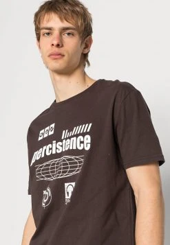 YOURTURN PERCISTENCE GRAPHIC T-SHIRT UNISEX - T-shirt Con Stampa - Brown -Sconto YOURTURN in Italia 973f9e627cb642a3b6d188371a4869f4