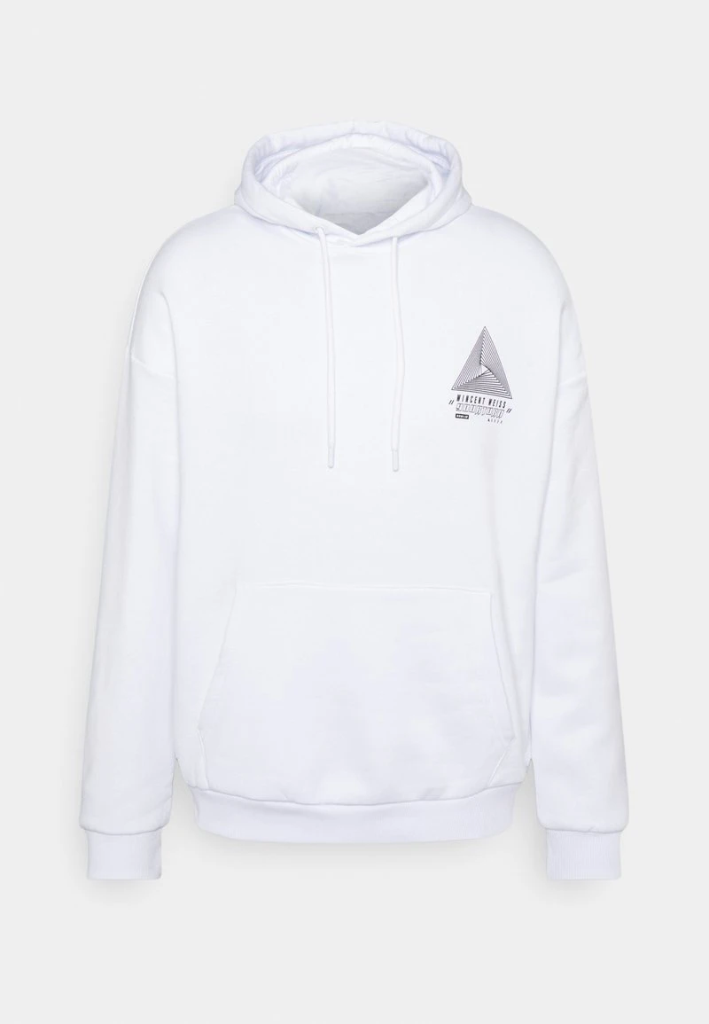 YOURTURN WINCENT WEISS TRIANGLE LOGO UNISEX - Felpa Con Cappuccio - White 4 YOURTURN WINCENT WEISS TRIANGLE LOGO UNISEX - Felpa Con Cappuccio - White - immagine 2