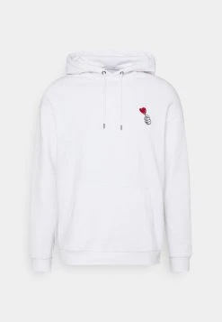 YOURTURN UNISEX - Felpa Con Cappuccio - White