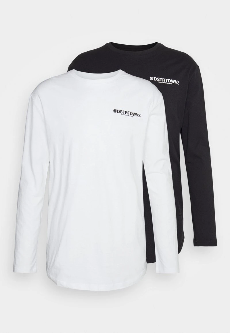 YOURTURN 2 PACK UNISEX - Maglietta A Manica Lunga - Black/white 3 YOURTURN 2 PACK UNISEX - Maglietta A Manica Lunga - Black/white