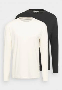 YOURTURN 2 PACK UNISEX - Maglietta A Manica Lunga - Black/off White -Sconto YOURTURN in Italia b889682e7e674a098bf1fe1fcfe3bbd3