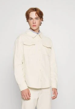 YOURTURN CORDUROY OVERSHIRT UNISEX - Giacca Leggera - Off-white