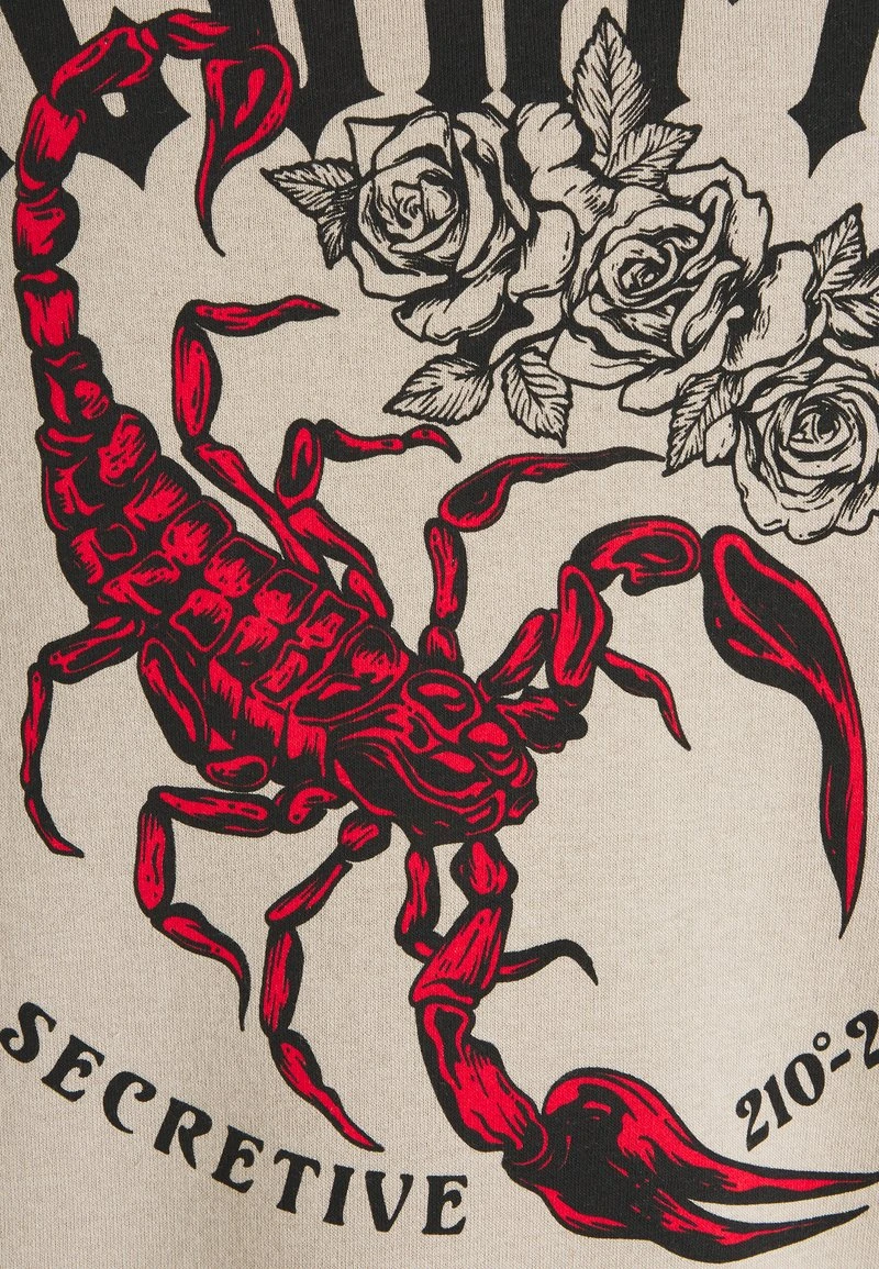 YOURTURN UNISEX - Felpa Con Cappuccio - Tan 5 YOURTURN UNISEX - Felpa Con Cappuccio - Tan - immagine 3