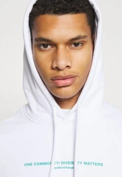 YOURTURN UNISEX - Felpa Con Cappuccio - White -Sconto YOURTURN in Italia cc02735d57e34d6bb55d6134f1e64301