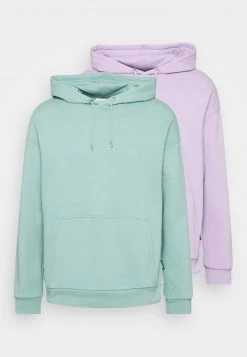 YOURTURN UNISEX 2 PACK - Felpa Con Cappuccio - Lilac/green