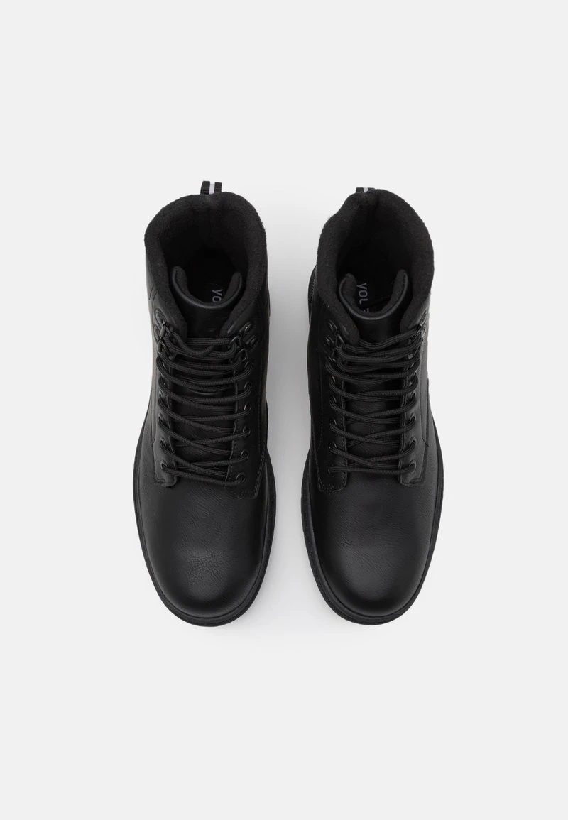 YOURTURN UNISEX - Stivaletti Stringati - Black 6 YOURTURN UNISEX - Stivaletti Stringati - Black - immagine 4