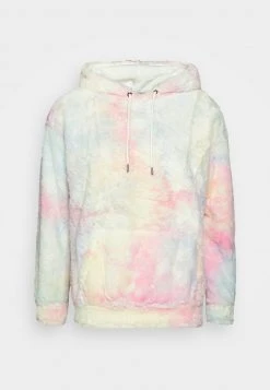 YOURTURN TIE DYE BORG HOODIE UNISEX - Felpa Con Cappuccio - Multicoloured