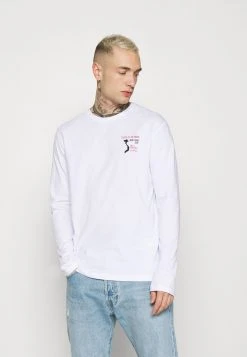 YOURTURN Maglietta A Manica Lunga - White, Unisex